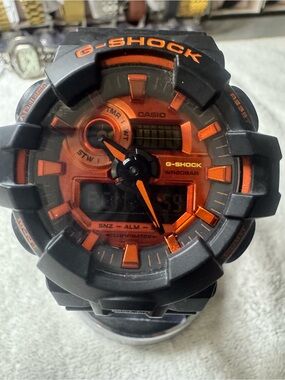 Casio G-Shock Black and Orange Rugged Sport Watch